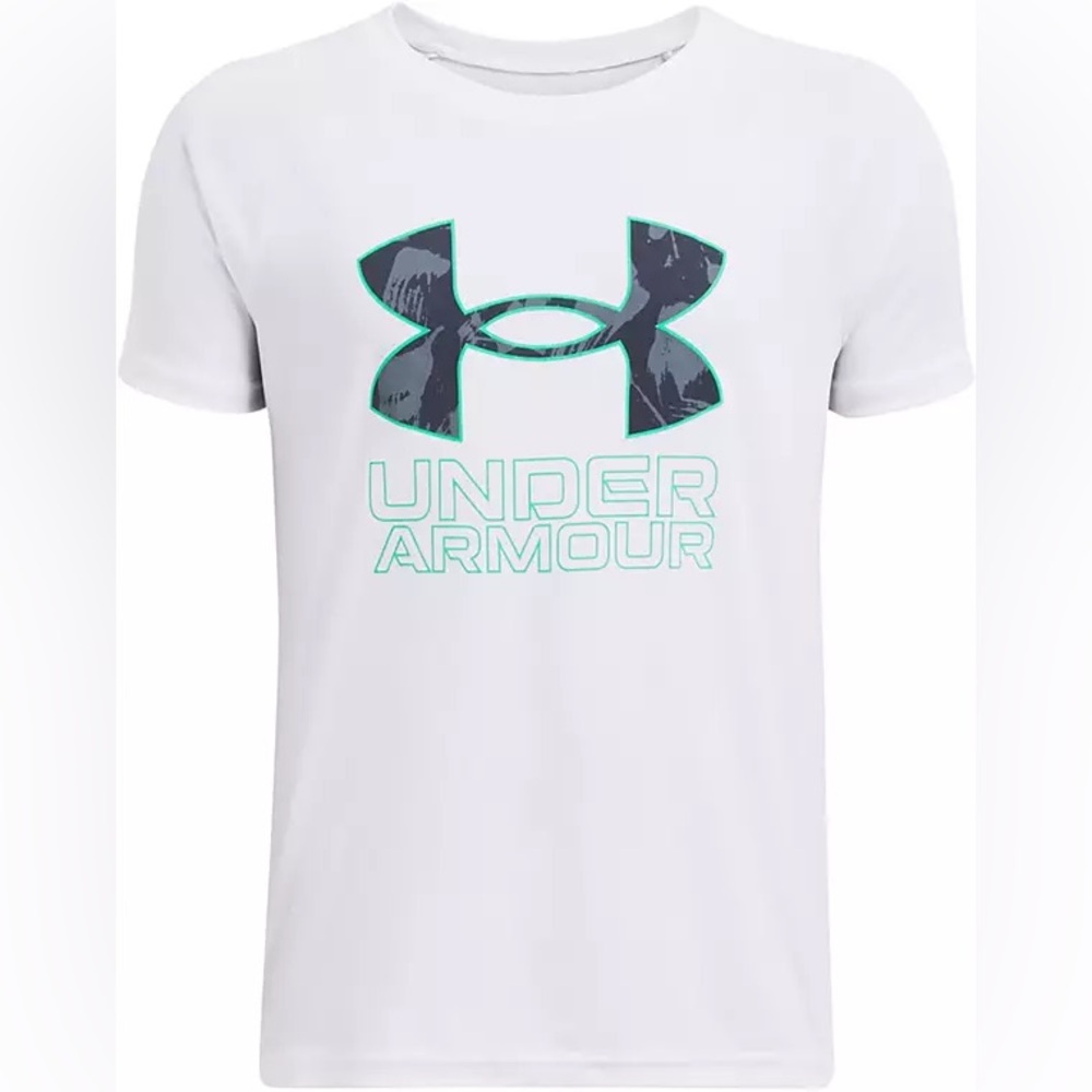 Under Armour Boys' Tech Hybrid Print Fill T-Shirt, Small, NWT